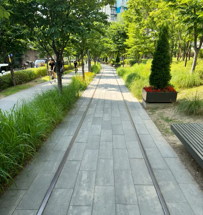 경춘선숲길 시공 현장