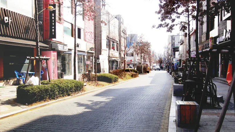 부천대 대학로 시공 사진