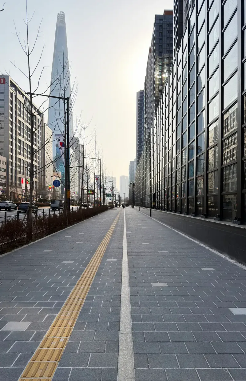 잠실 래미안 아이파크 외부 시공 현장